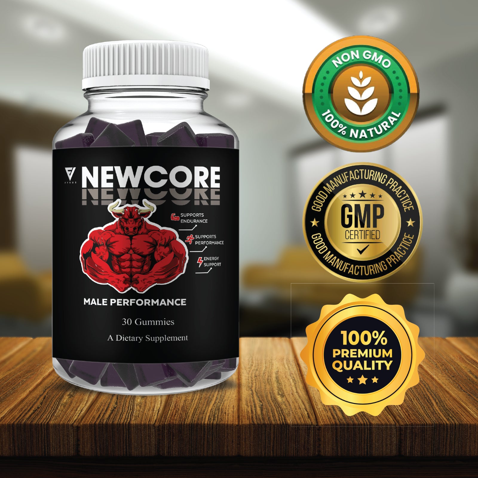 2 Pack Newcore Male Performance Gummies