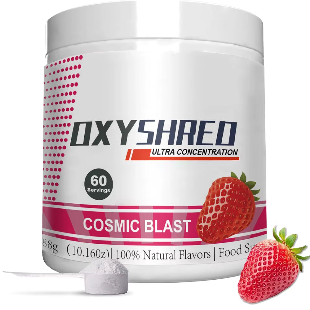 Oxyshred Sport Pre Workout Powder Support Energy - Cosmic Blast - Oxyshred Fat Burner Ultra Concentration Pre Workout Supplement