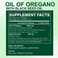 Oregano Oil Softgels - with Oregano & Black Seed Oil, for Digestion, Relieves Bloating, Boosts Immune, Antioxidant - 120Pcs