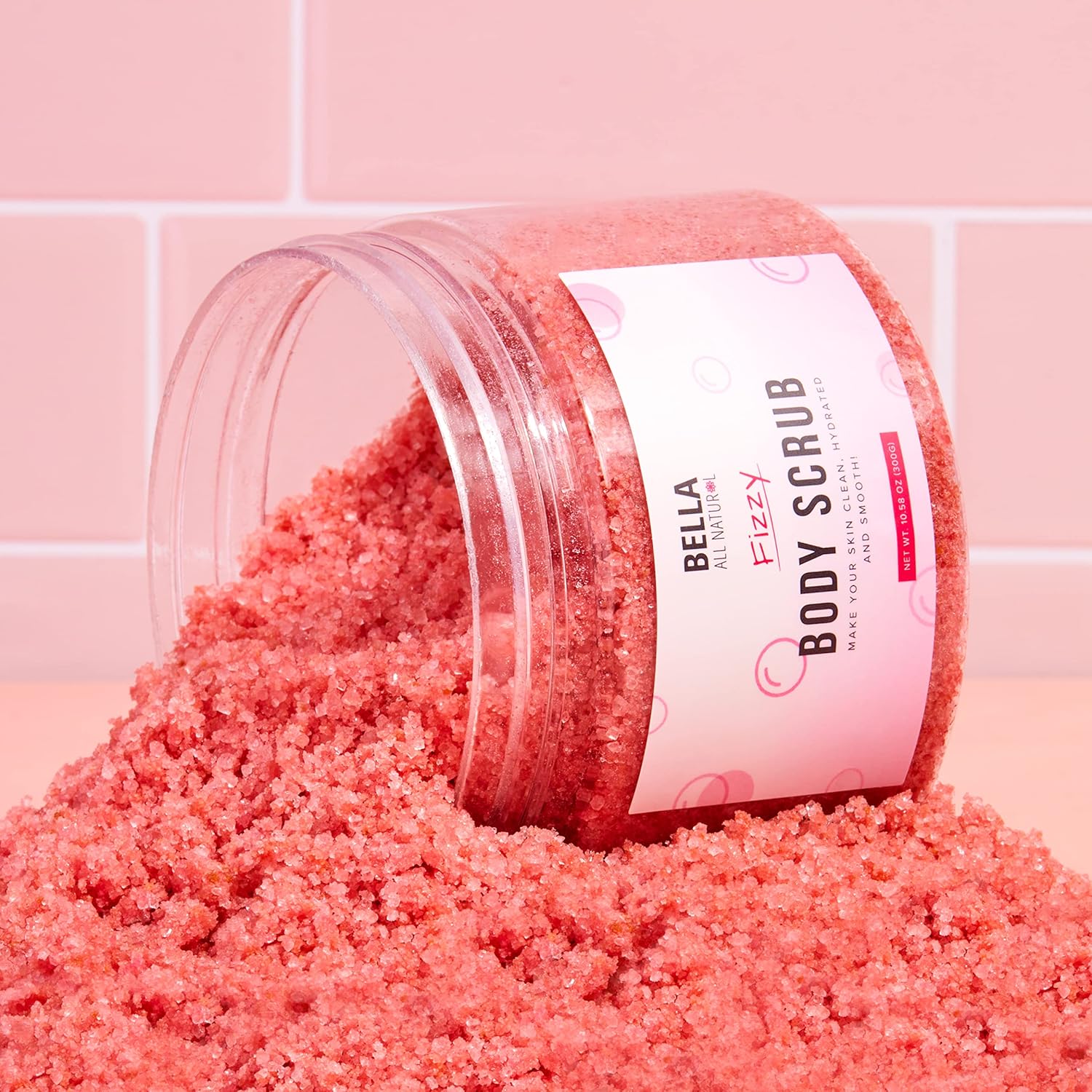Fizzy Body Scrub & Booty Scrub for Silky, Smooth Skin - Reduce Stretchmarks & Cellulites