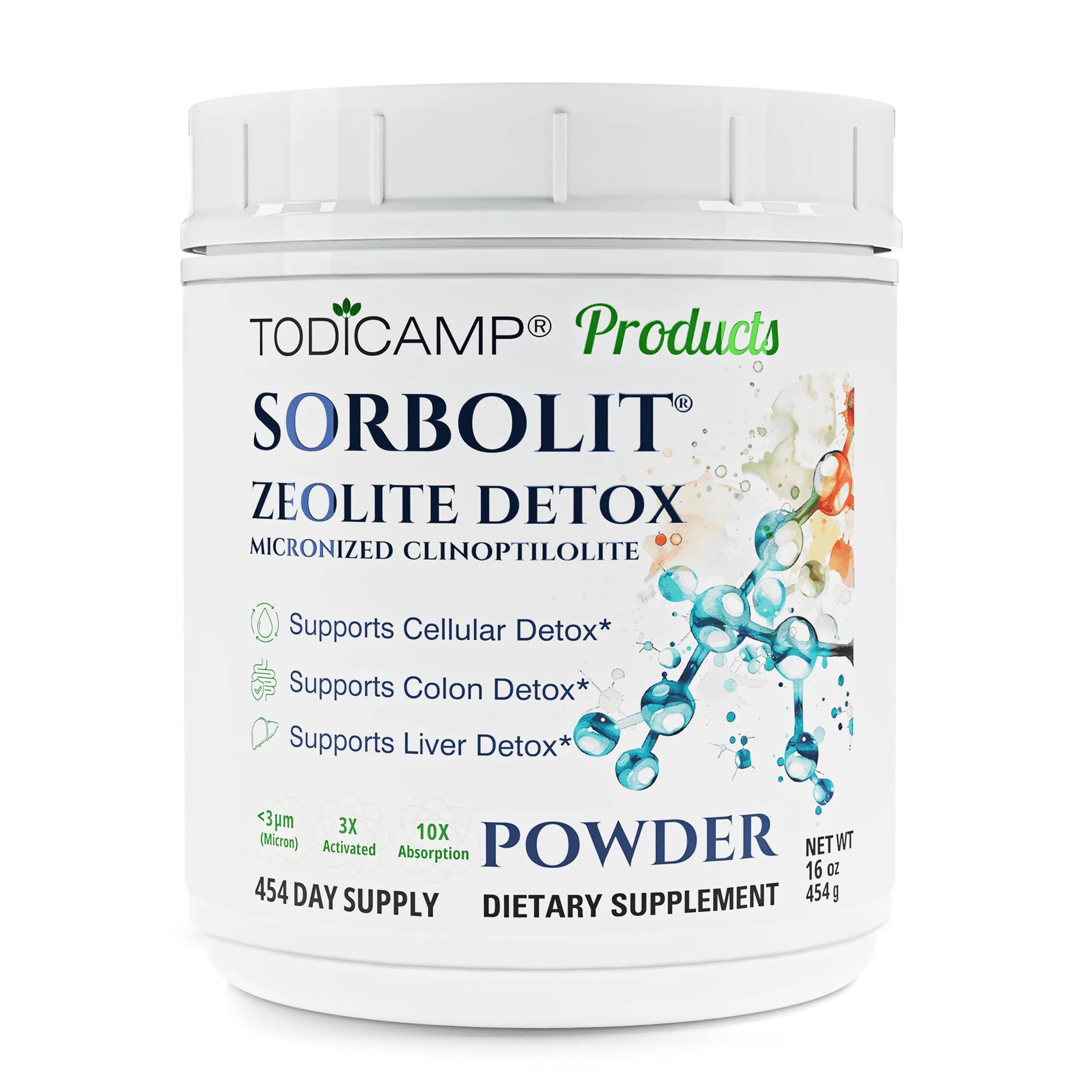 Zeolite Detox Cleanse 1 Lb Zeolite Powder for Fast Full Body Detox, Liver Detox & Debloat