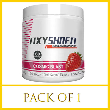 Oxyshred Sport Pre Workout Powder Support Energy - Cosmic Blast - Oxyshred Fat Burner Ultra Concentration Pre Workout Supplement