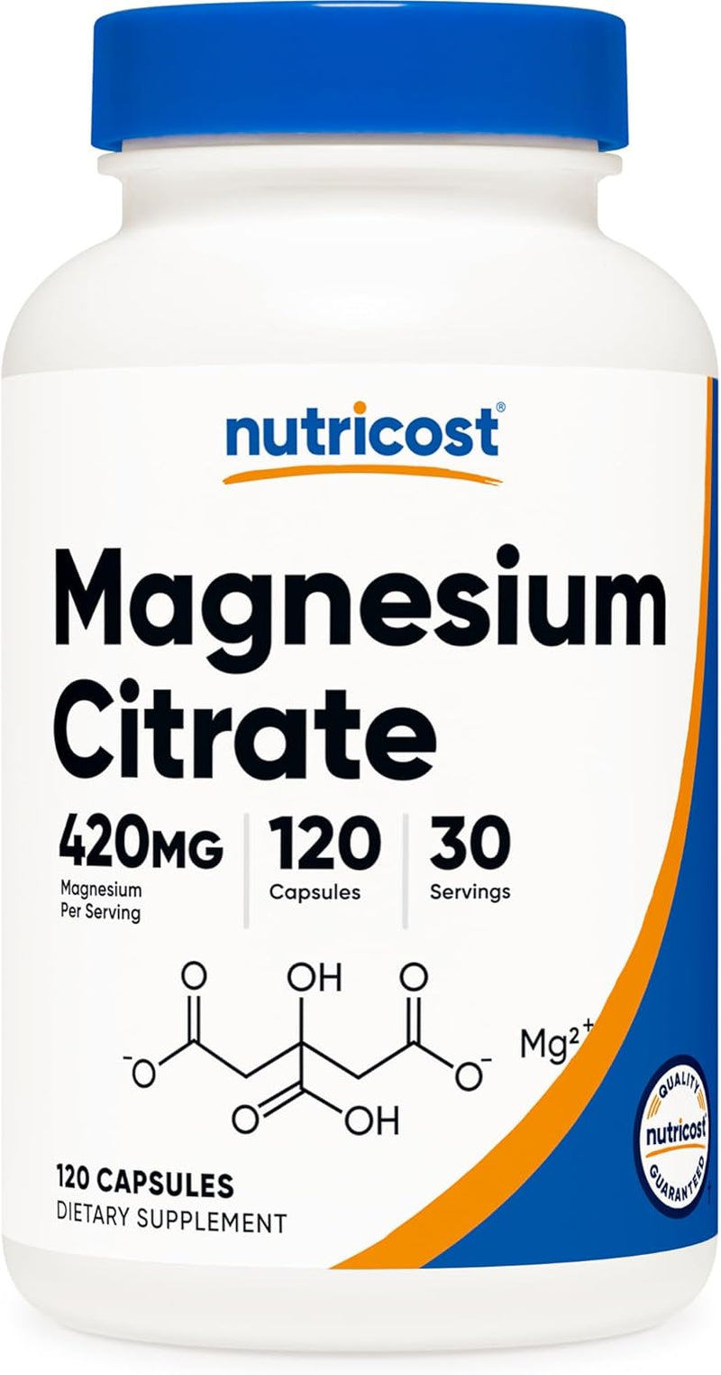 Magnesium Citrate 420Mg 120 Veggie Capsules 