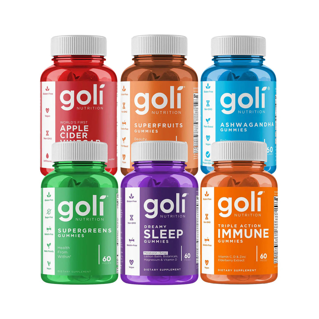 Goli Nutrition Gummies Mixed Bundle Pack