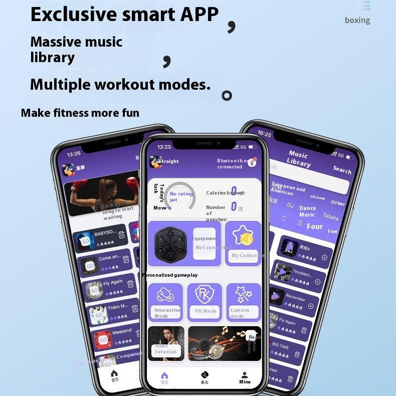 Smart Music Focus Mitts And Boxing Device